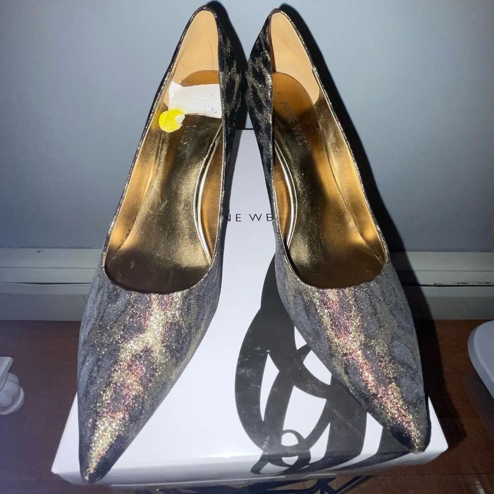 🐆Nine West Leopard Print High Heels